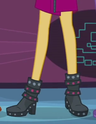 Size: 304x394 | Tagged: safe, screencap, sunset shimmer, better together, equestria girls, boots, clothes, legs, pictures of legs, shoes