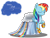 Size: 1389x1044 | Tagged: safe, artist:tiffanymarsou, rainbow dash, pegasus, pony, clothes, dress, gala dress