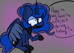 Size: 1284x922 | Tagged: safe, artist:booker-the-dewitt, princess luna, alicorn, pony, sketch, solo