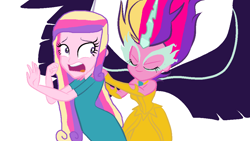 Size: 1024x577 | Tagged: safe, artist:diana173076, dean cadance, princess cadance, equestria girls, legend of everfree, alternate universe, midnight-ified