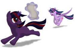 Size: 1920x1240 | Tagged: safe, artist:nebulastar985, derpibooru import, twilight sparkle, twilight sparkle (alicorn), oc, oc:midnight star, alicorn, pony, checklist, female, mare