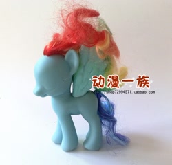 Size: 680x653 | Tagged: safe, rainbow dash, pegasus, pony, blank flank, chinese, fashion style, no face, taobao, toy, wip