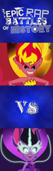 Size: 500x1600 | Tagged: safe, artist:magister39, artist:tourniquetmuffin, derpibooru import, midnight sparkle, sci-twi, sunset satan, sunset shimmer, twilight sparkle, equestria girls, friendship games, epic rap battles of history, lyrics in the comments, meme, midnightsatan