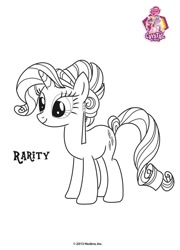 Size: 568x788 | Tagged: safe, princess cadance, rarity, alicorn, crystal pony, pony, unicorn, coloring page, crystallized, official, pdf