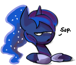 Size: 923x793 | Tagged: safe, artist:fauxsquared, princess luna, alicorn, pony, luna-afterdark, solo, trixie is magic