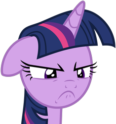 Size: 8449x9000 | Tagged: safe, artist:korsoo, derpibooru import, twilight sparkle, twilight sparkle (alicorn), alicorn, pony, .svg available, absurd resolution, female, floppy ears, frown, grumpy, grumpy twilight, mare, simple background, solo, transparent background, unamused, vector