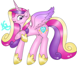 Size: 880x755 | Tagged: safe, artist:royaltwilight, princess cadance, alicorn, pony, raised hoof, simple background, solo, transparent background