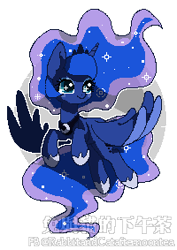 Size: 200x283 | Tagged: safe, artist:snow angel, princess luna, alicorn, pony, female, mare, simple background, solo, transparent background