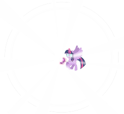 Size: 3273x3000 | Tagged: safe, artist:missgoldendragon, artist:yanoda, derpibooru import, twilight sparkle, twilight sparkle (alicorn), alicorn, pony, equestria girls, friendship games, commission, dark magic, female, floating, levitation, magic, magic capture device, mare, open mouth, role reversal, simple background, solo, telekinesis, transparent background, vector