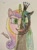 Size: 701x960 | Tagged: safe, artist:rapidsnap, princess cadance, queen chrysalis, alicorn, changeling, changeling queen, pony, bust, traditional art, transformation