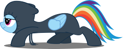 Size: 4624x1853 | Tagged: safe, artist:qwertycz, rainbow dash, pegasus, pony, read it and weep, simple background, transparent background, vector