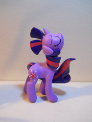 Size: 1944x2592 | Tagged: safe, artist:earthenpony, derpibooru import, twilight sparkle, pony, custom, irl, photo, sculpture, solo, toy, windswept mane