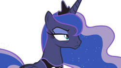 Size: 3840x2160 | Tagged: safe, princess luna, alicorn, pony, a royal problem, grumpy, simple background, solo, transparent background, vector