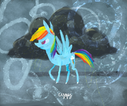 Size: 718x601 | Tagged: safe, artist:cygaj, rainbow dash, pegasus, pony, cloud, cloudy, solo