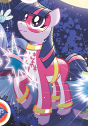 Size: 469x668 | Tagged: safe, derpibooru import, idw, twilight sparkle, parasprite, spoiler:comic, clothes, costume, outfit catalog, solo, superhero