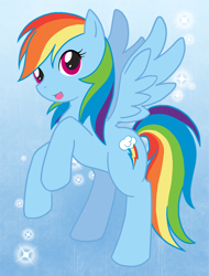 Size: 480x633 | Tagged: safe, artist:kurapika, rainbow dash, pegasus, pony, female, mare, simple background, solo