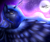 Size: 2400x2000 | Tagged: safe, artist:minelvi, artist:mizhoreonechan, princess luna, alicorn, pony, high res, moon, night, solo