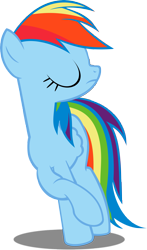 Size: 2873x4895 | Tagged: safe, artist:pokerface3699, rainbow dash, pegasus, pony, suited for success, simple background, solo, transparent background, vector