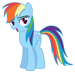 Size: 9167x8900 | Tagged: safe, artist:discorded, part of a set, rainbow dash, pegasus, pony, games ponies play, absurd resolution, bedroom eyes, crystal empire cheer meme, simple background, solo, transparent background, vector