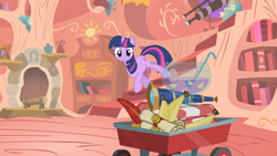 Size: 1366x768 | Tagged: safe, derpibooru import, screencap, twilight sparkle, owl's well that ends well, solo