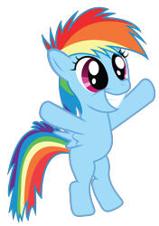 Size: 3158x4491 | Tagged: safe, artist:bigccv, rainbow dash, pegasus, pony, filly, simple background, transparent background, vector