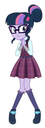 Size: 1024x2897 | Tagged: safe, artist:shafty817, derpibooru import, edit, sci-twi, twilight sparkle, equestria girls, friendship games, clothes, crystal prep academy uniform, new and improved sci-twi, recolor, school uniform, simple background, solo, transparent background