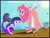 Size: 2904x2235 | Tagged: safe, artist:physicrodrigo, derpibooru import, part of a series, part of a set, pinkie pie, twilight sparkle, mermaid, series:equestria mermaids, equestria girls, ariel, bucket, clothes, cosplay, costume, dr. wily, dress, duo, high res, megaman, mermaidized, necklace, ocean, pier, scales, species swap, story included, the little mermaid, torn clothes, transformation, when you see it