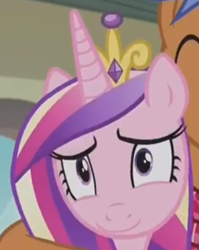 Size: 396x497 | Tagged: safe, screencap, princess cadance, alicorn, pony, a flurry of emotions, cropped, smiling