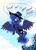 Size: 3445x4823 | Tagged: safe, artist:darkest-lunar-flower, princess luna, alicorn, pony, absurd resolution, clothes, cloud, ocean, one-piece swimsuit, sky, solo, sun, swimsuit