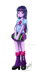 Size: 1024x1448 | Tagged: safe, artist:amy-chan93, derpibooru import, twilight sparkle, equestria girls, solo, watermark