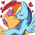 Size: 945x945 | Tagged: safe, artist:antnoob, artist:megasweet, rainbow dash, scootaloo, pegasus, pony, female, heart, kissing, lesbian, making out, mare on filly, scootadash, shipping, simple background, wingboner, wings