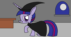 Size: 1209x640 | Tagged: safe, artist:killerbug2357, derpibooru import, twilight sparkle, 1000 hours in ms paint, clothes, costume, halloween, ms paint, solo, witch