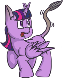 Size: 207x254 | Tagged: safe, artist:putoispepper, derpibooru import, twilight sparkle, twilight sparkle (alicorn), alicorn, donkey, mule, female, simple background, solo, species swap, transformation, transparent background