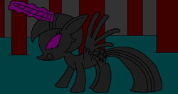 Size: 1209x641 | Tagged: safe, artist:killerbug2357, derpibooru import, twilight sparkle, twilight sparkle (alicorn), alicorn, pony, 1000 hours in ms paint, corrupted, female, magic, mare, ms paint, solo