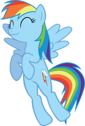 Size: 733x1090 | Tagged: safe, rainbow dash, pegasus, pony, catface, cute, cute face, dashabetes, happy, solo