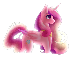 Size: 1600x1300 | Tagged: safe, artist:beerla330, princess cadance, alicorn, pony, simple background, solo, transparent background