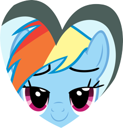 Size: 2383x2481 | Tagged: safe, artist:moongazeponies, rainbow dash, pegasus, pony, heart, simple background, transparent background, vector