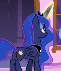 Size: 510x590 | Tagged: safe, screencap, princess luna, alicorn, pony, a royal problem, cropped, female, mare, plot, swapped cutie marks