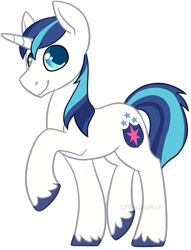 Size: 763x1000 | Tagged: safe, artist:darkodraco, shining armor, pony, unicorn, male, raised hoof, simple background, smiling, solo, stallion, transparent background, unshorn fetlocks