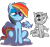 Size: 800x750 | Tagged: safe, artist:lazy, rainbow dash, pegasus, pony, ask, ask dashed rainbow, bandage, beaten up, black eye, comparison, dashabuse, fixed, injured, solo, tumblr