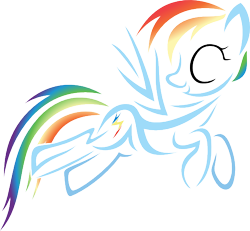 Size: 540x500 | Tagged: safe, artist:id-107, rainbow dash, pegasus, pony, cutie mark, female, flying, hooves, lineart, mare, open mouth, simple background, solo, spread wings, transparent background, wings