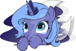 Size: 800x534 | Tagged: safe, artist:danie-me, princess luna, alicorn, pony, female, filly, simple background, solo, transparent background, watermark, woona, younger