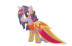 Size: 3743x2360 | Tagged: safe, artist:sparkle-bubba, derpibooru import, twilight sparkle, clothes, dress, gala dress, simple background, solo, transparent background