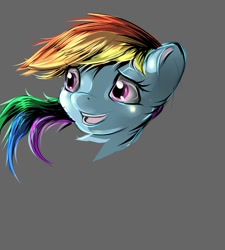 Size: 1024x1138 | Tagged: safe, artist:72-hours-remain, rainbow dash, pegasus, pony, happy, head, sketch