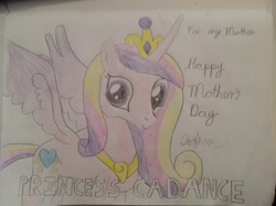 Size: 2048x1530 | Tagged: safe, artist:didgereethebrony, princess cadance, alicorn, pony, mother's day, solo, traditional art