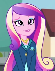 Size: 427x547 | Tagged: safe, screencap, dean cadance, princess cadance, equestria girls, friendship games, cropped, solo