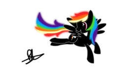 Size: 1191x670 | Tagged: safe, artist:bronyxceed, rainbow dash, pegasus, pony, female, mare, simple background, solo, transparent background