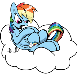 Size: 1936x1850 | Tagged: safe, artist:silvy-winds, rainbow dash, pegasus, pony, blue coat, female, mare, multicolored mane