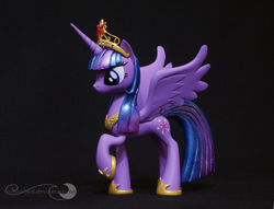 Size: 1007x768 | Tagged: safe, artist:groovebird, derpibooru import, twilight sparkle, twilight sparkle (alicorn), alicorn, pony, big crown thingy, craft, female, irl, mare, photo, raised hoof, sculpture, solo, spread wings