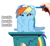 Size: 623x579 | Tagged: safe, rainbow dash, pegasus, pony, brushie, brushie brushie, cute, dashface, hand, smiling, so awesome, toothbrush